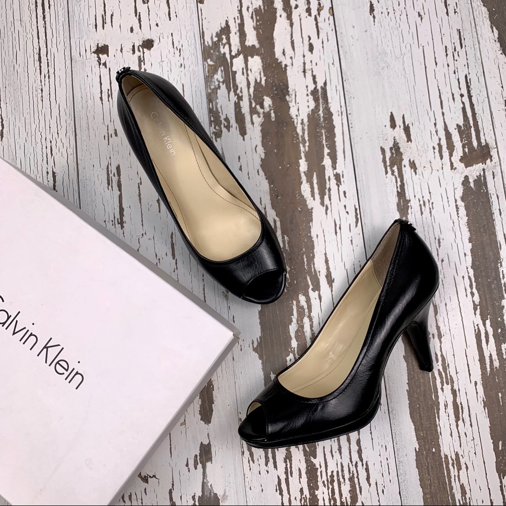 Calvin Klein Peek Toe Heels